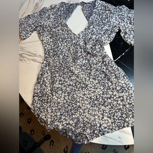 Abercrombie & Fitch Floral Backless Romper Size LT